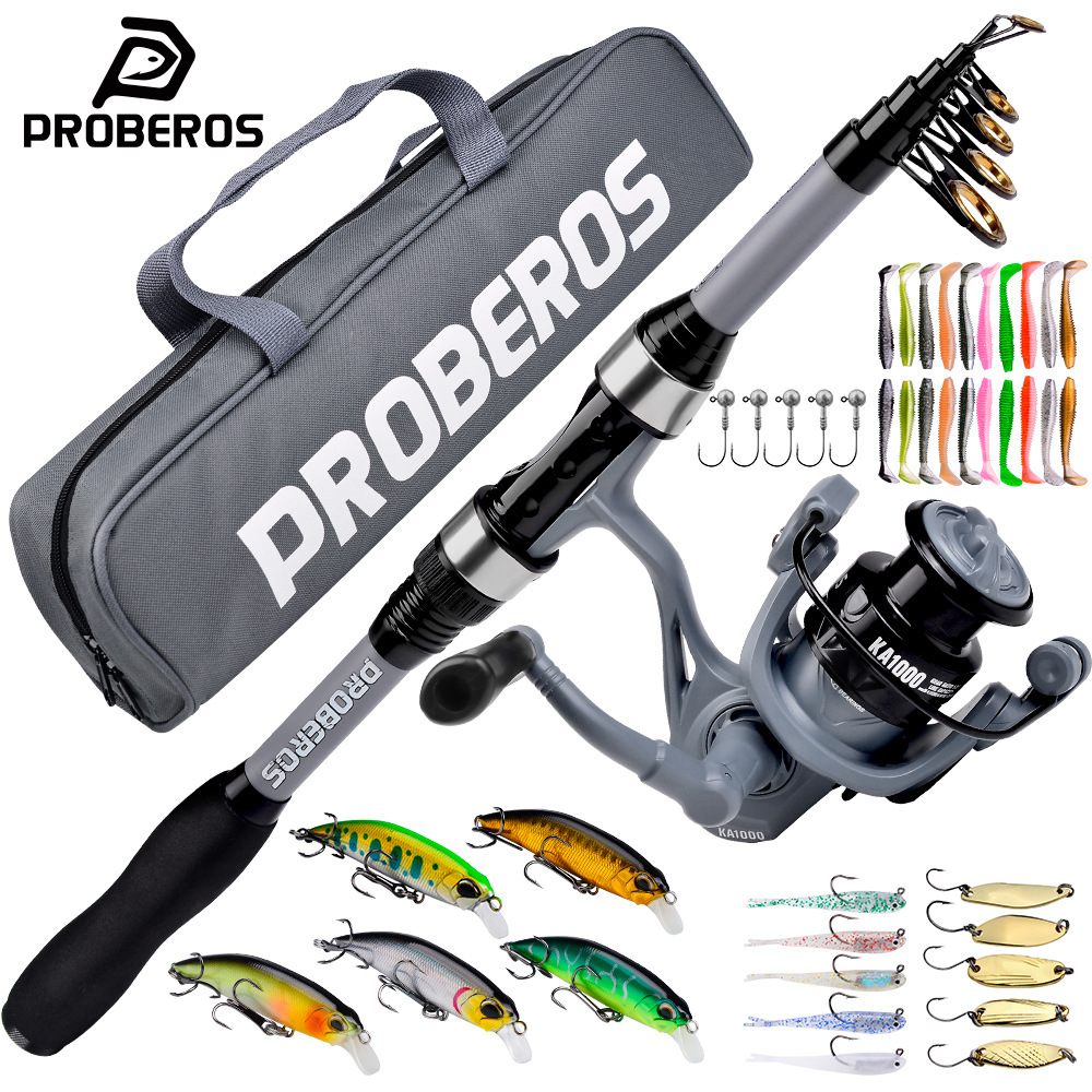 Saltwater Fishing Hook - Portable Telescopic Fishing Rod And Reel