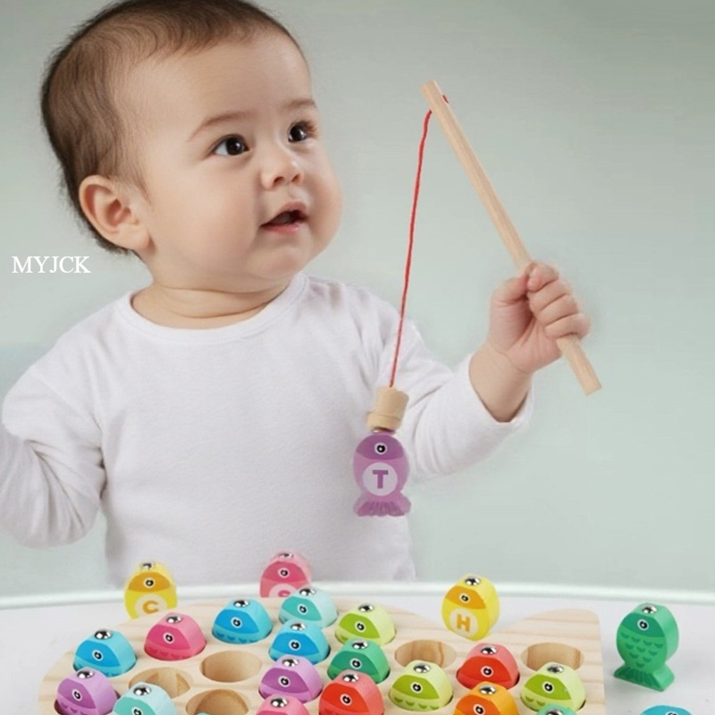 Fishing Equipment For Kids - Kids Wooden Fishing Game Toy Gifts