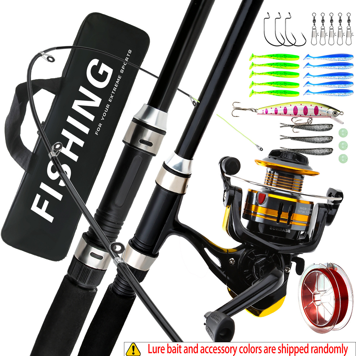 Saltwater Fishing Hook - Fishing Rod And Reel Combo Set