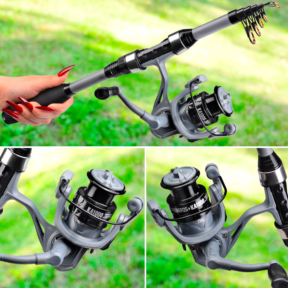 Portable Telescopic Fishing Ro - Saltwater Fishing Hook ulasan dan harga