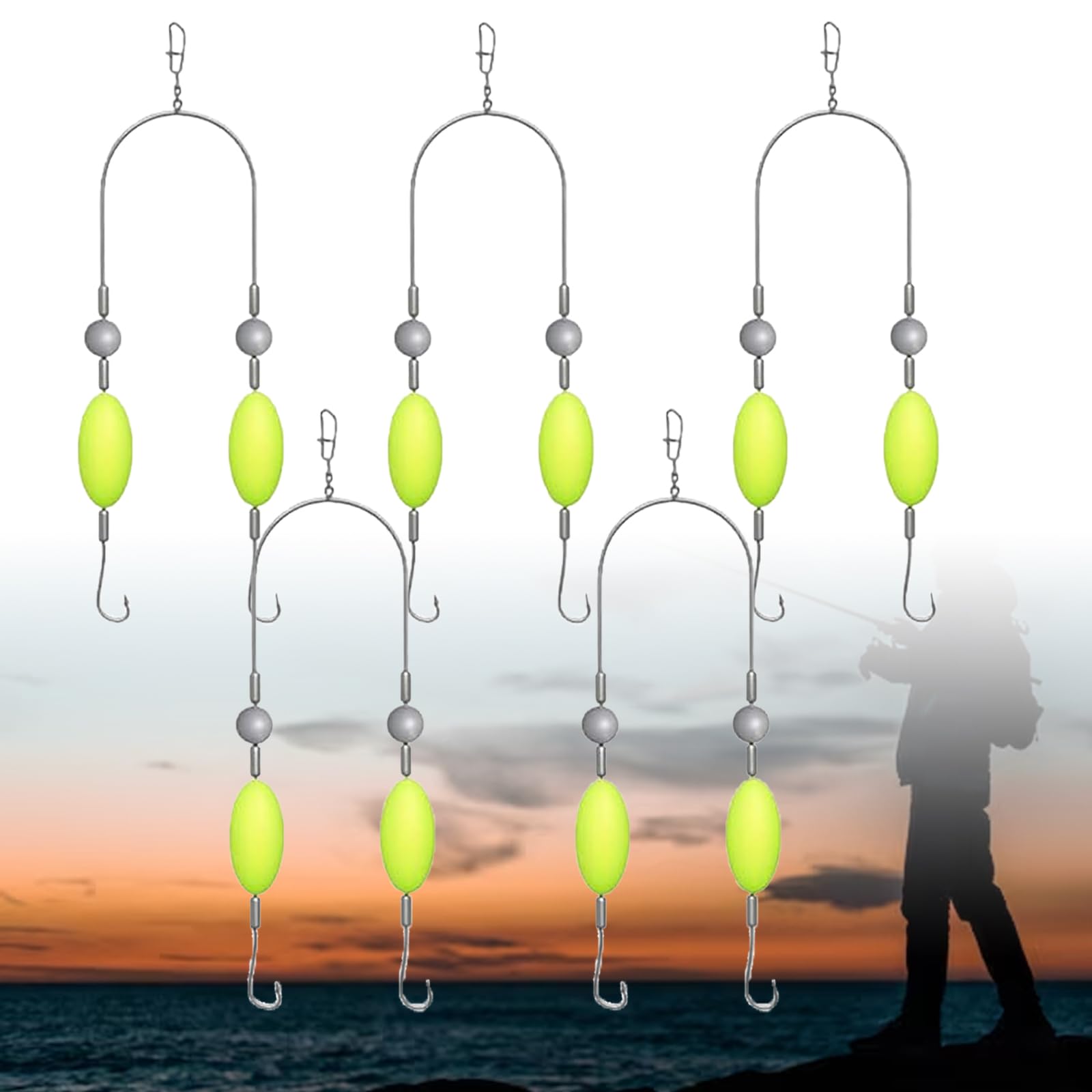 3/5/10Pcs Double Reverse Fishi - Fishing Equipment Ebay ulasan dan harga