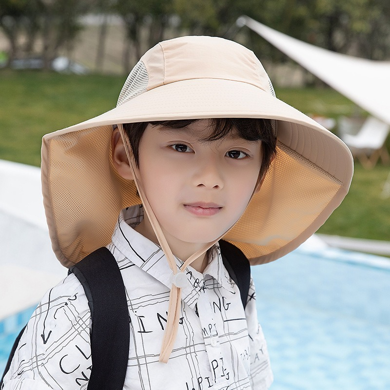 Kids Sun Hat with Neck Flap UV - Fishing Equipment For Kids ulasan dan harga