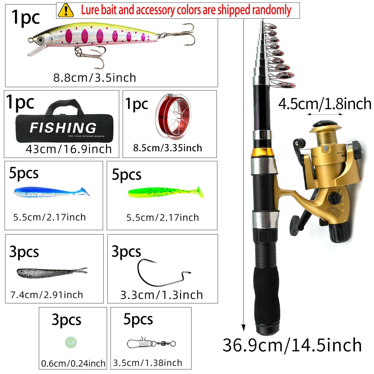 Portable 1.8m 2.1m Telescopic  - Saltwater Fishing Hook ulasan dan harga