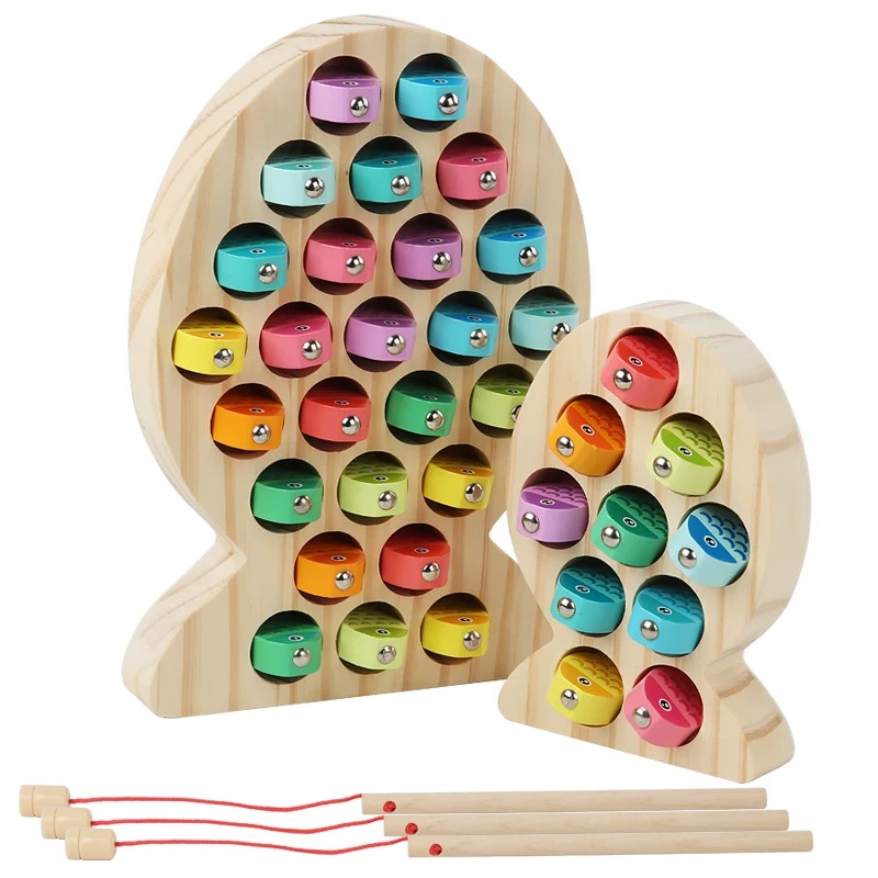 Kids Wooden Fishing Game Toy G - Fishing Equipment For Kids ulasan dan harga