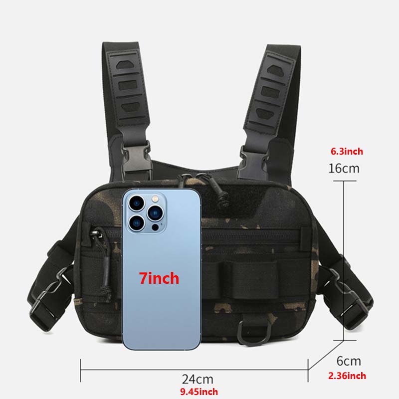 Men's Tactical Chest Bag, Mult - Fishing Equipment Essentials ulasan dan harga