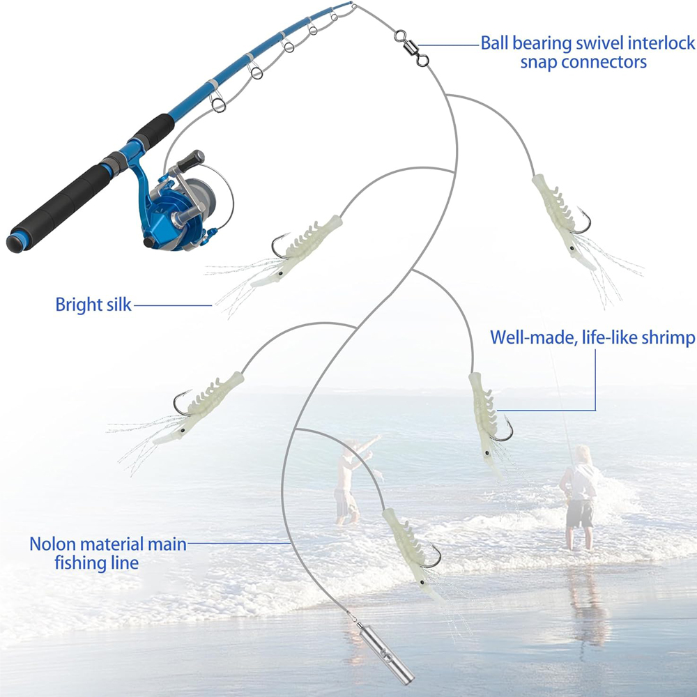 15Pcs=3Packs Saltwater Luminou - Saltwater Fishing Hook ulasan dan harga