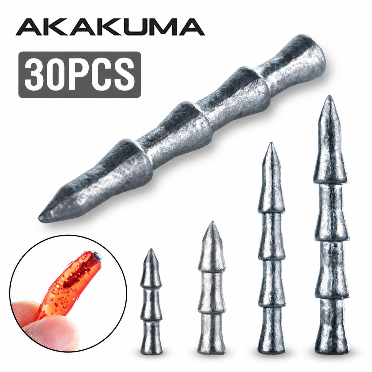 30Pcs Tungsten Nail Weights Hi - Soft Plastic Lure ulasan dan harga