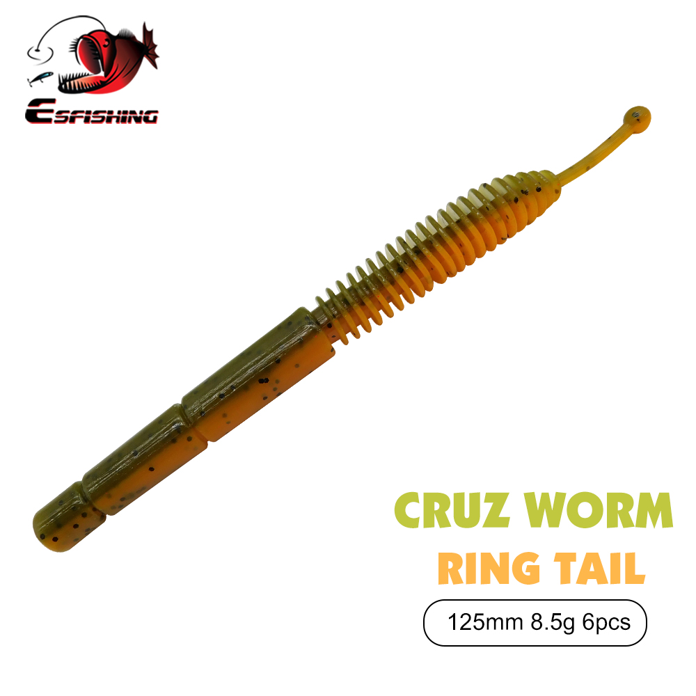 ESFISHING Soft Lure Cruz Worm  - Fishing Equipment Ebay ulasan dan harga