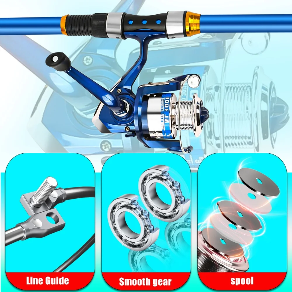 2.1-3.6M Telescopic Glass Fibe - Fishing Equipment For Kids ulasan dan harga