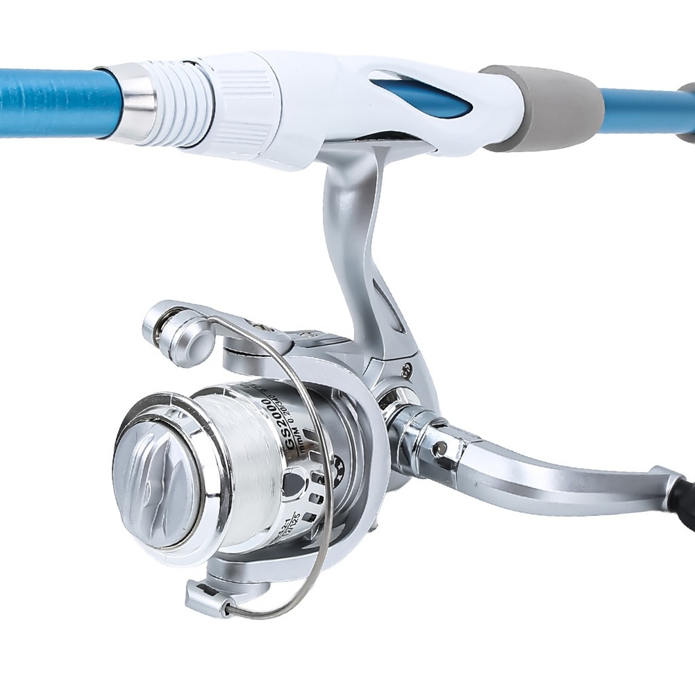 Blue White 1.8M Fishing Rod Re - Fishing Equipment For Kids ulasan dan harga