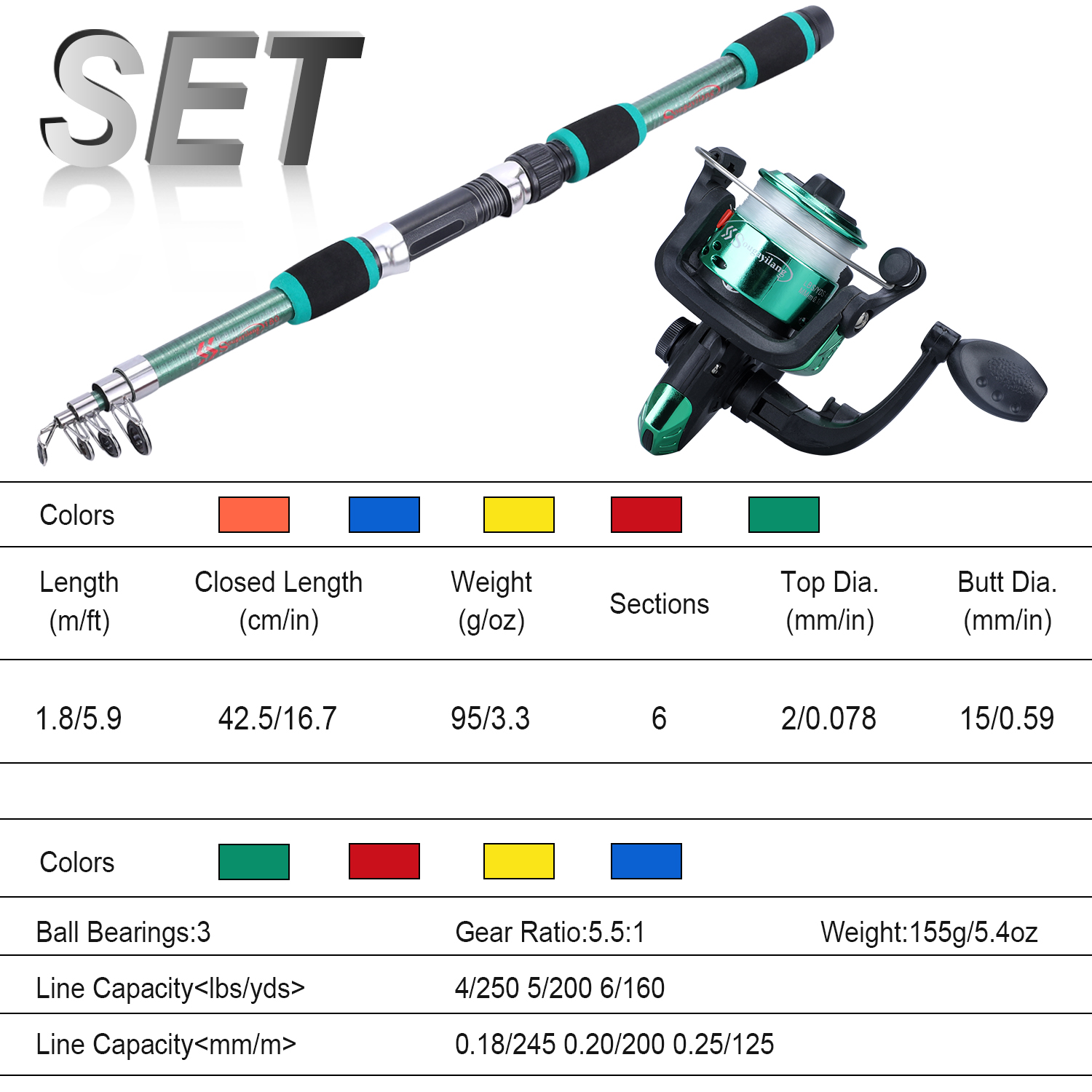 Sougayilang Kids Fishing Pole  - Saltwater Fishing Hook ulasan dan harga