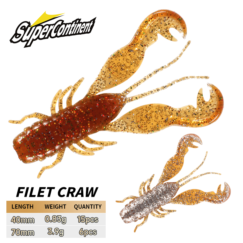 2023 Supercontinent Filet Craw - Soft Plastic Lure ulasan dan harga